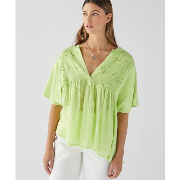 Urban Outfitters Tops - NWT UO Boho Flowy Lime Pastel Top